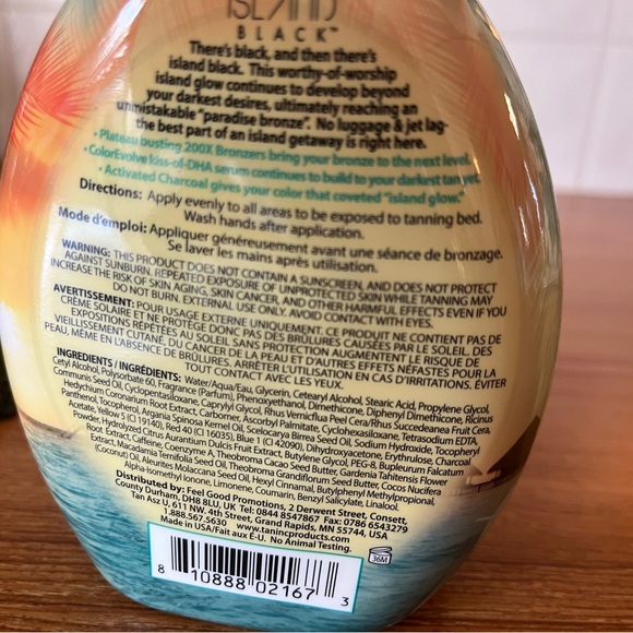 Island Black Advanced plateau busting 200 X bronzer by Tan az U 13.5 oz - Picture 2 of 2